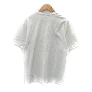 COMME des GARCONS HOMME PLUS Tシャツ カットソー 半袖 ラウンドネック プリント M 白 ホワイト /SY8 GY53