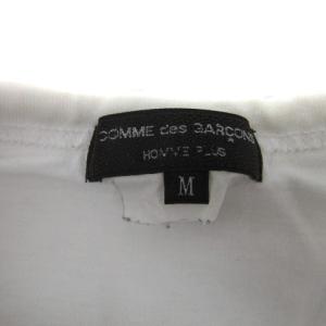 COMME des GARCONS HOMME PLUS Tシャツ カットソー 半袖 ラウンドネック プリント M 白 ホワイト /SY8 GY53