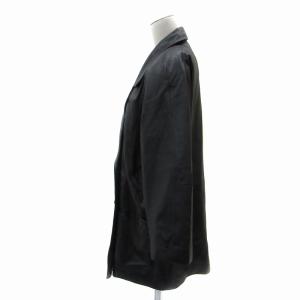 VALENTINO クリスティー CHRISTY ラムレザージャケット ロング丈 ダブルボタン M 黒 ブラック /YS19