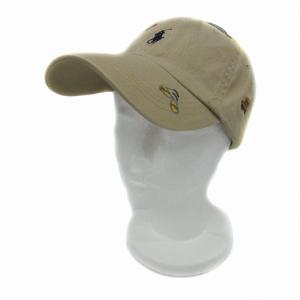 帽子 キャップ ロゴ刺繍 ONE ベージュ /YS15 GY53