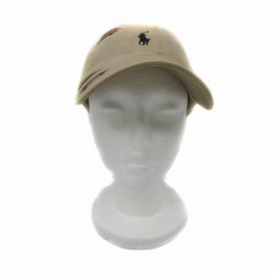 POLO RALPH LAUREN 帽子 キャップ ロゴ刺繍 ONE ベージュ /YS15 GY53