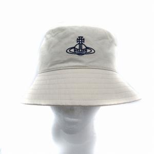 バケットハット オーブ ロゴ刺繍 M-S オフホワイト 26-041-70049