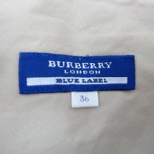 BURBERRY BLUE LABEL プリーツスカート ミニ丈 チェック柄 36 S ベージュ /SY9 GY53
