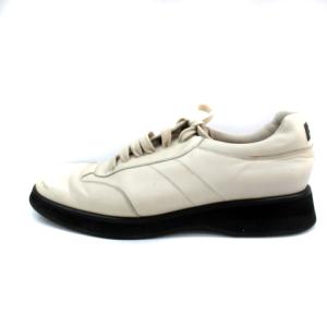 Salvatore Ferragamo SPORTS レザーシューズ レースアップ 8.5 26.5cm 白 ホワイト /SM6 GY53