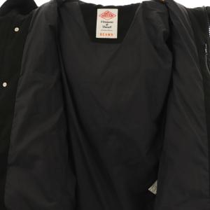 DANTON ビームス別注 JD-8856 ダウンコート ラクーンファー 36 ブラック