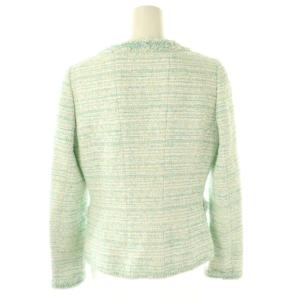 René TISSUE ツイードジャケット 36 ミントブルー