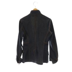 YVES SAINT LAURENT rive gauche デニムジャケット ブルゾン ジップアップ コットン F34 紺 /NR GY53