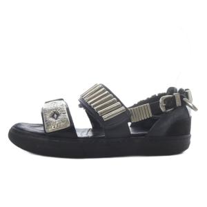 メタル スニーカー サンダル METAL SNEAKER SANDALS ストラップ 36 ブラック /YO22