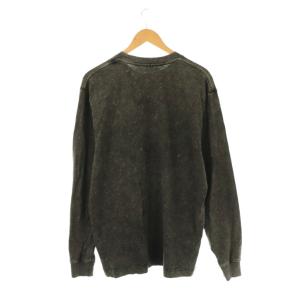alexanderwang ロングTシャツ カットソー 長袖 コットン ロゴ  M ダークグレー /NR OS GY53