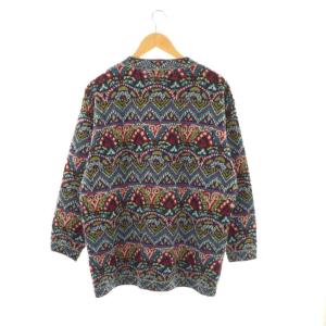 MISSONI ニット セーター 長袖 総柄 ウール モヘヤ混 M マルチカラー /NR GY53