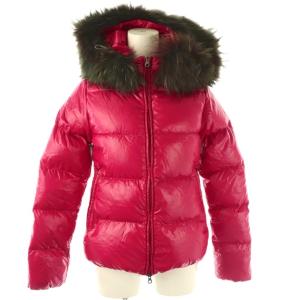 Adhara ダウンジャケット アウター ファー フィンラクーン 36 ピンク /CX GY53