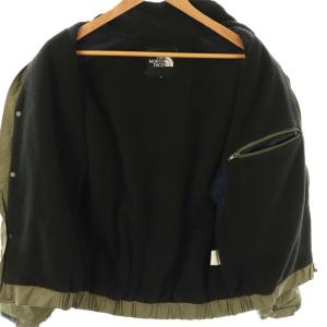 THE NORTH FACE フリースジャケット ブルゾン アウター L カーキ ロゴ 裏起毛 /CX GY53