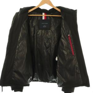 TOMMY HILFIGER ジャケット パーカー 中綿 ロゴ L ブラック /ES GY53