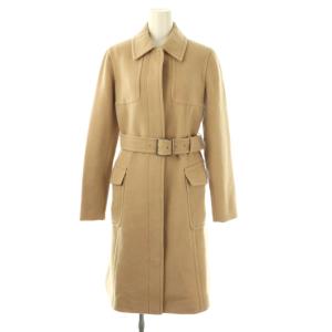 ステンカラーコート ノバチェック裏地 アンゴラ混 38 ベージュ /ES GY53