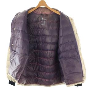 MONCLER SMQ-110 アシックス期 ダウンジャケット ロゴ JASPO L アイボリー /ES GY53