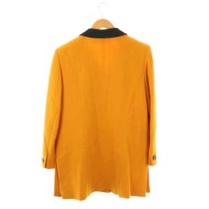 GIVENCHY ヴィンテージ コート バイカラー シングル 42 イエロー ブラック /DF GY53