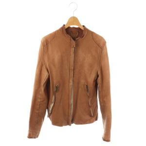 レザージャケット ブルゾン 牛革 S ブラウン /ES GY57