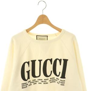 GUCCI 517139 スウェット トレーナー 長袖 コットン S アイボリー /NR GY57