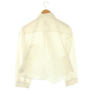 VALENTINO LE BLANC 20SS シャツ クロップド 長袖 36 ホワイト /DF GY57
