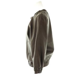 ESTNATION レザージャケット ブルゾン ジップアップ 38 ブラウン /DF GY57