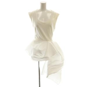 ノースリーブワンピース アシメントリー ミニ 38 ホワイト /CX GY57