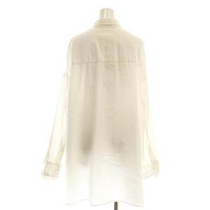 R13 シャツ フリル スタンドカラー 長袖 XS 白 ホワイト /AT OS GY57