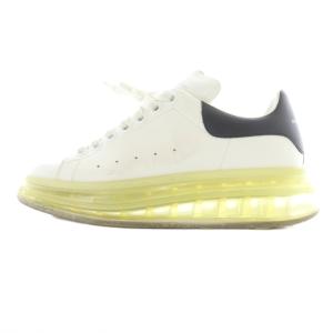 スニーカー レザー ロゴ 37 白 ホワイト 黒 ブラック /SR GY57