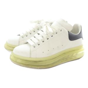Alexander McQueen スニーカー レザー ロゴ 37 白 ホワイト 黒 ブラック /SR GY57
