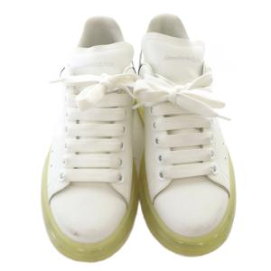 Alexander McQueen スニーカー レザー ロゴ 37 白 ホワイト 黒 ブラック /SR GY57
