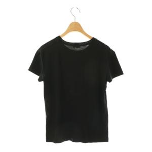 CELINE Ｔシャツ カットソー 半袖 ロゴ プリント コットン S 黒 白 X237375E /NR GY57