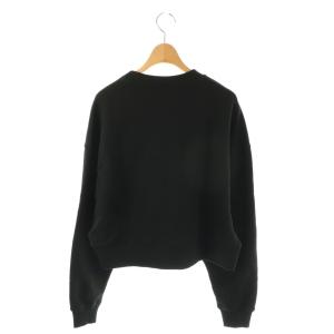 GIVENCHY クロップド スウェット トレーナー 長袖 ロゴ コットン XS 黒 /NR GY57