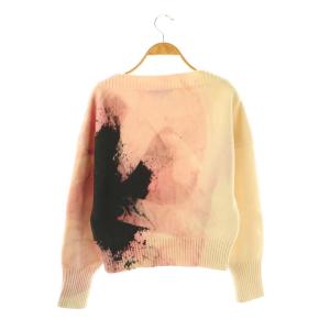 Alexander McQueen ニット プルオーバー カシミヤ S オフホワイト ピンク ブラック