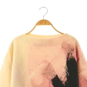 Alexander McQueen ニット プルオーバー カシミヤ S オフホワイト ピンク ブラック