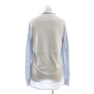Martin Margiela 1 12SS カーディガン ニット Vネック XS サックスブルー /DF GY57