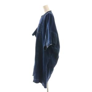 sacai デニムワンピース ミニ 半袖 1 紺 ネイビー /AT OS GY57