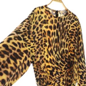 STELLA McCARTNEY オールインワン 長袖 レオパード柄 シルク 44 マルチカラー /DO GY57