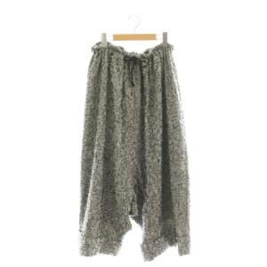 サルエルパンツ グレンチェック 2 ブラック