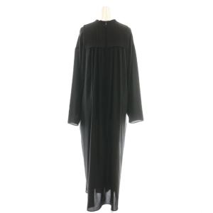 ENFOLD 23SS PIN-TACK DRESS ワンピース ロング 38 ブラック /DF GY57