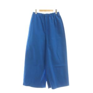23年 ワイドパンツ コットン 36 青 ブルー /AT OS GY57