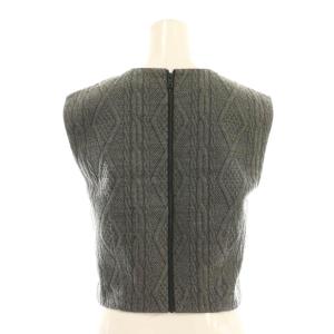 alice + olivia セットアップ ニットベスト ミニスカート フレア 2 0 グレー /DF GY57