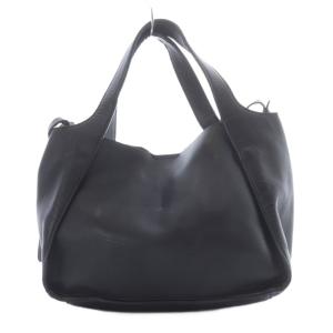 STELLA McCARTNEY トートバッグ ショルダーバッグ 2way 斜め掛け パンチングロゴ フェイクレザー ブラック /YO29