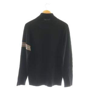 BURBERRY BLACK LABEL ニット セーター 長袖 タートルネック ウール カシミヤ混 3 黒 /NR GY57