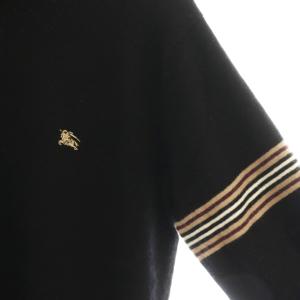 BURBERRY BLACK LABEL ニット セーター 長袖 タートルネック ウール カシミヤ混 3 黒 /NR GY57