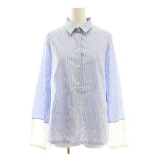 シャツ ストライプ 40 ブルー ホワイト /DO GY57