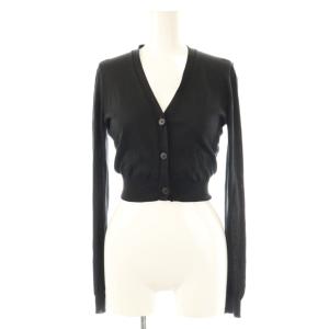 カーディガン 長袖 ニット シルク 36 黒 /NR GY57