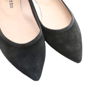 Repetto クレメンス CLEMENCE パンプス スエード 37.5 黒 ブラック VX1649 /SS OS GY57