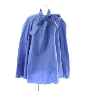 ASCOT BLOUSE ブラウス 36 ブルー