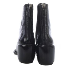 3.1 phillip lim ブーツ ショート チャンキーヒール エナメルレザー 35 ブラック /YO30 GY57