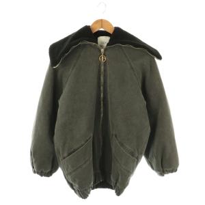 オーバーサイズ デニム ジャケット 裏ボア グレー ブラック OU0230081959A