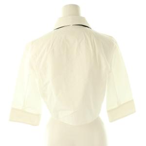 VALENTINO シルクボウタイシャツ 38 ホワイト ブラック